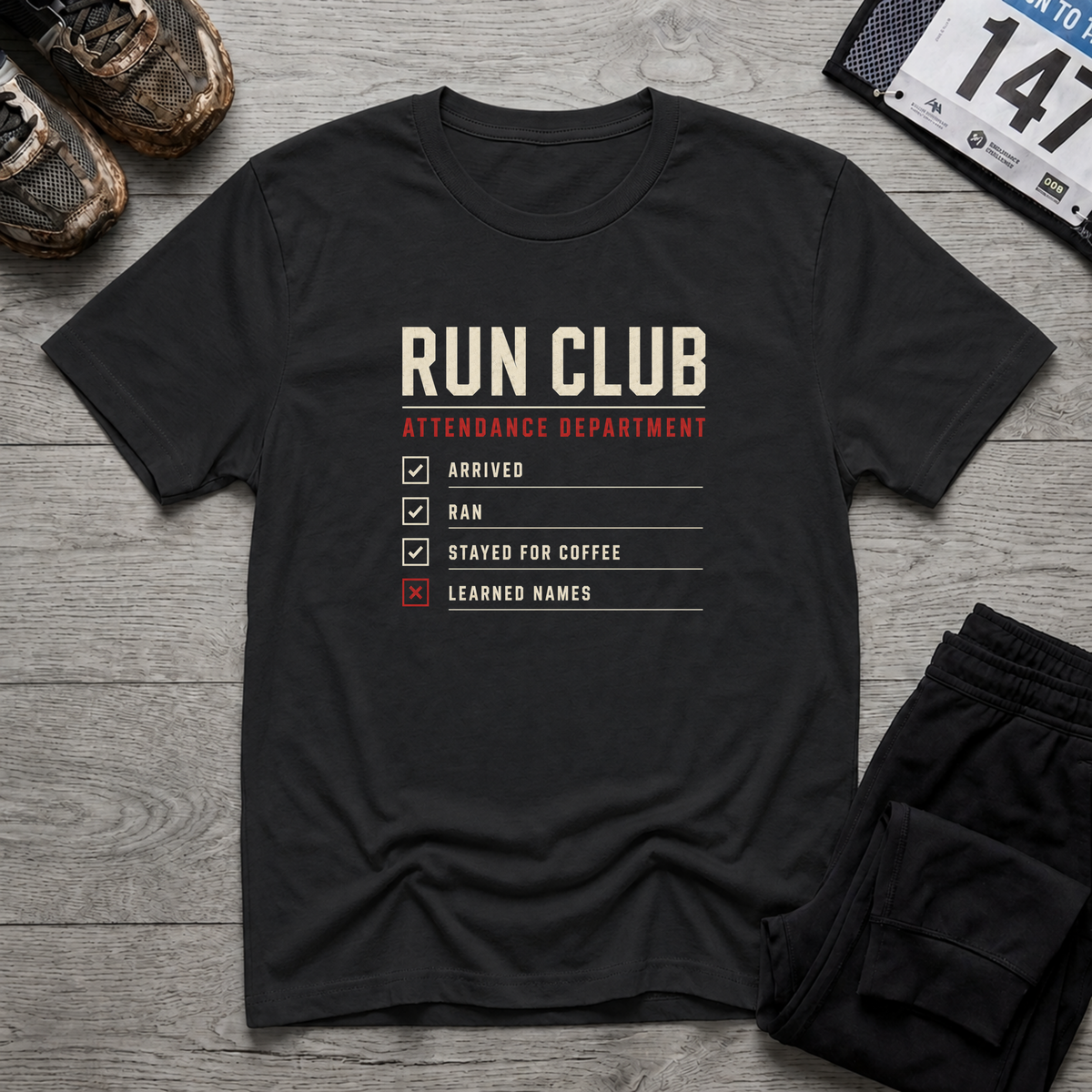 Run Club Attendance T-Shirt