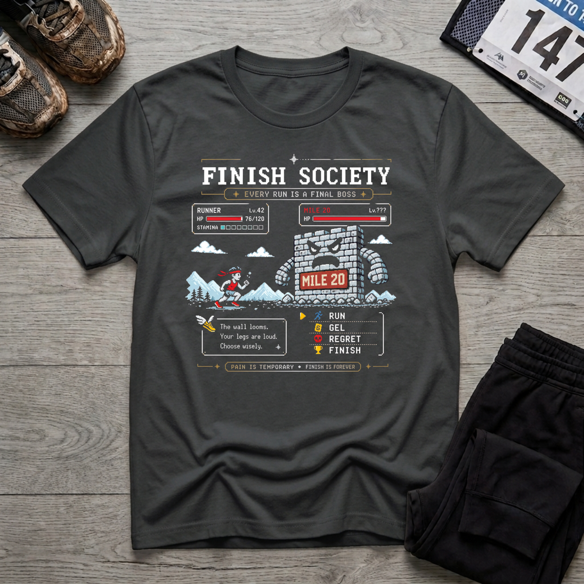 Mile 20 Final Boss T-Shirt