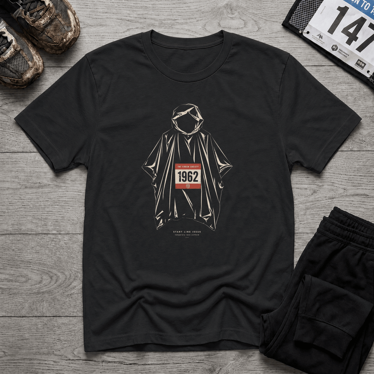 Start Line Poncho T-Shirt