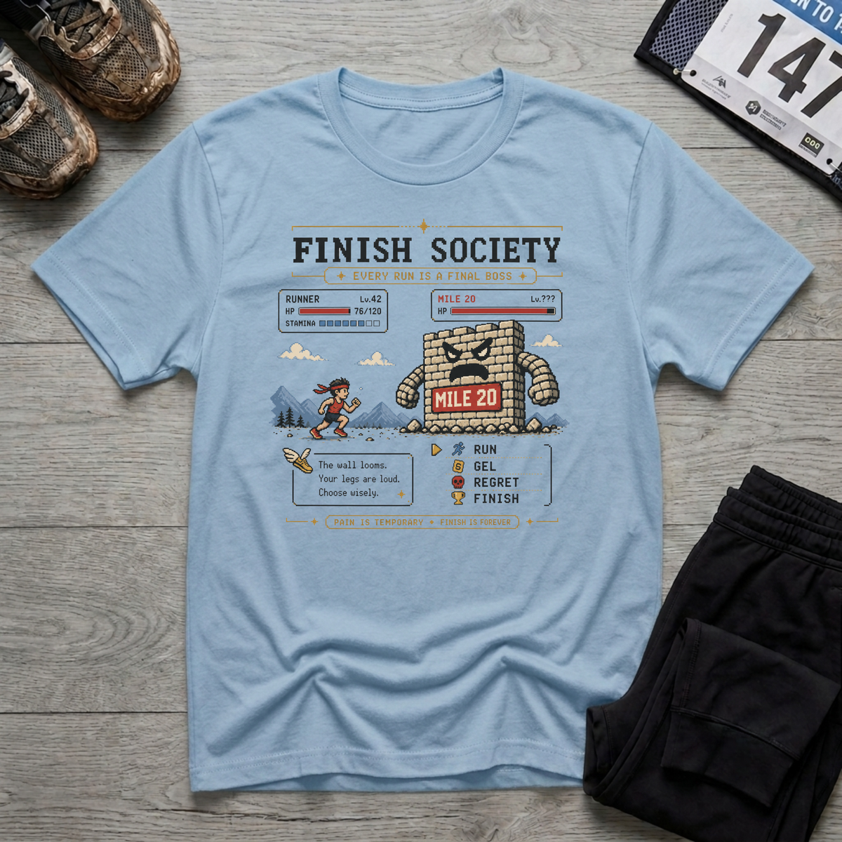 Mile 20 Final Boss T-Shirt