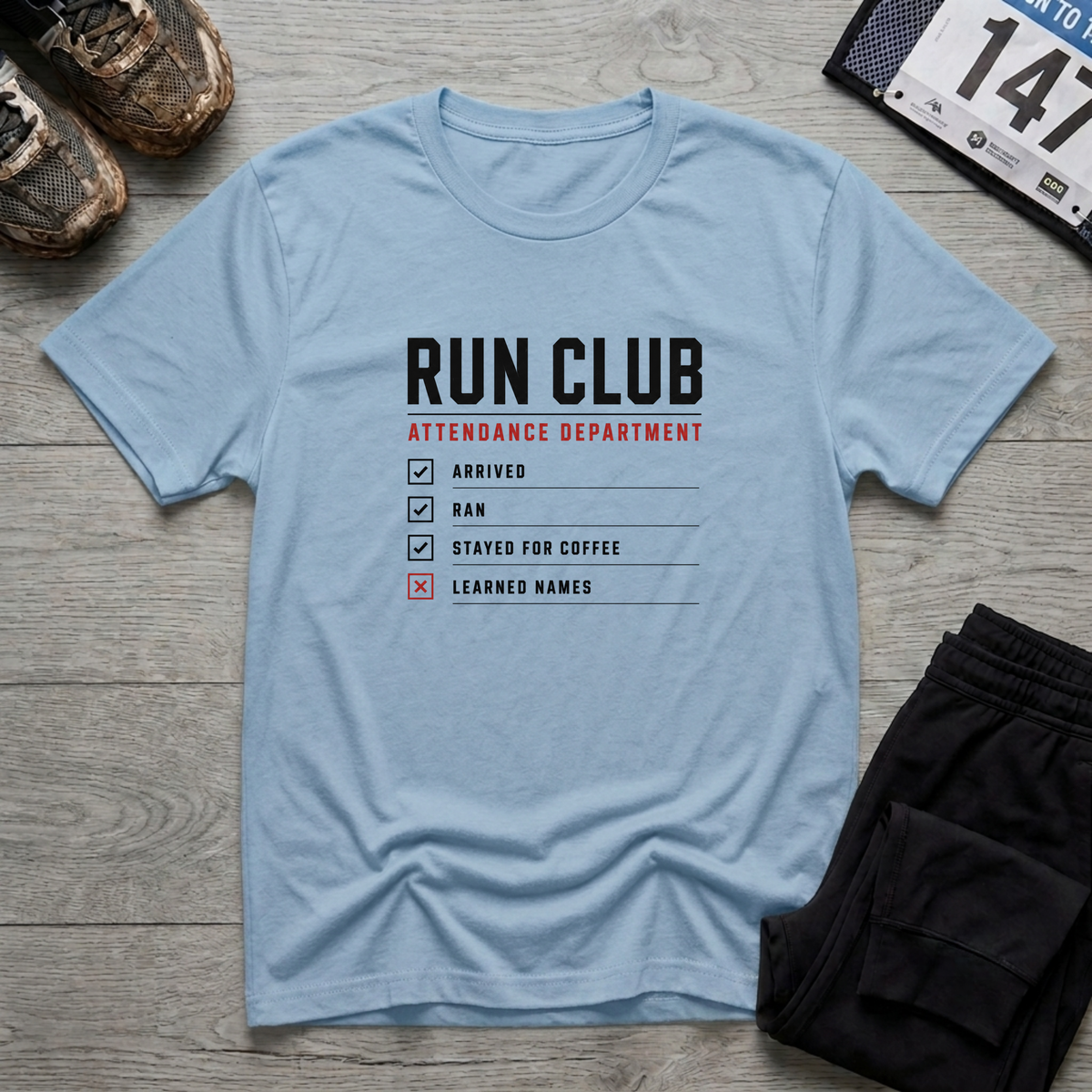 Run Club Attendance T-Shirt