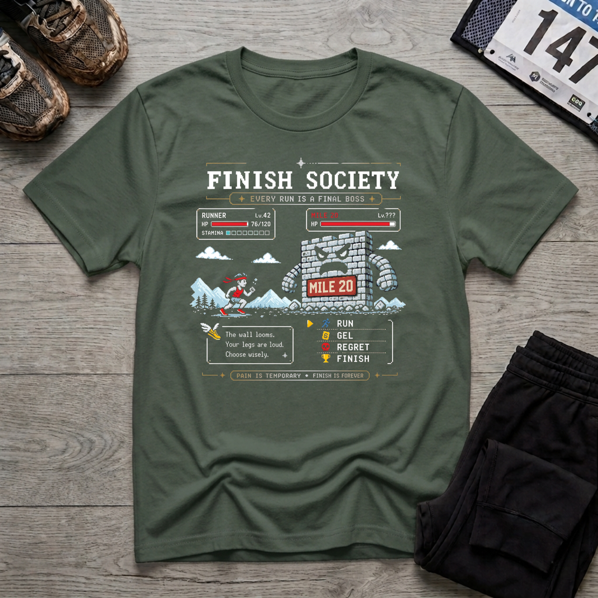 Mile 20 Final Boss T-Shirt