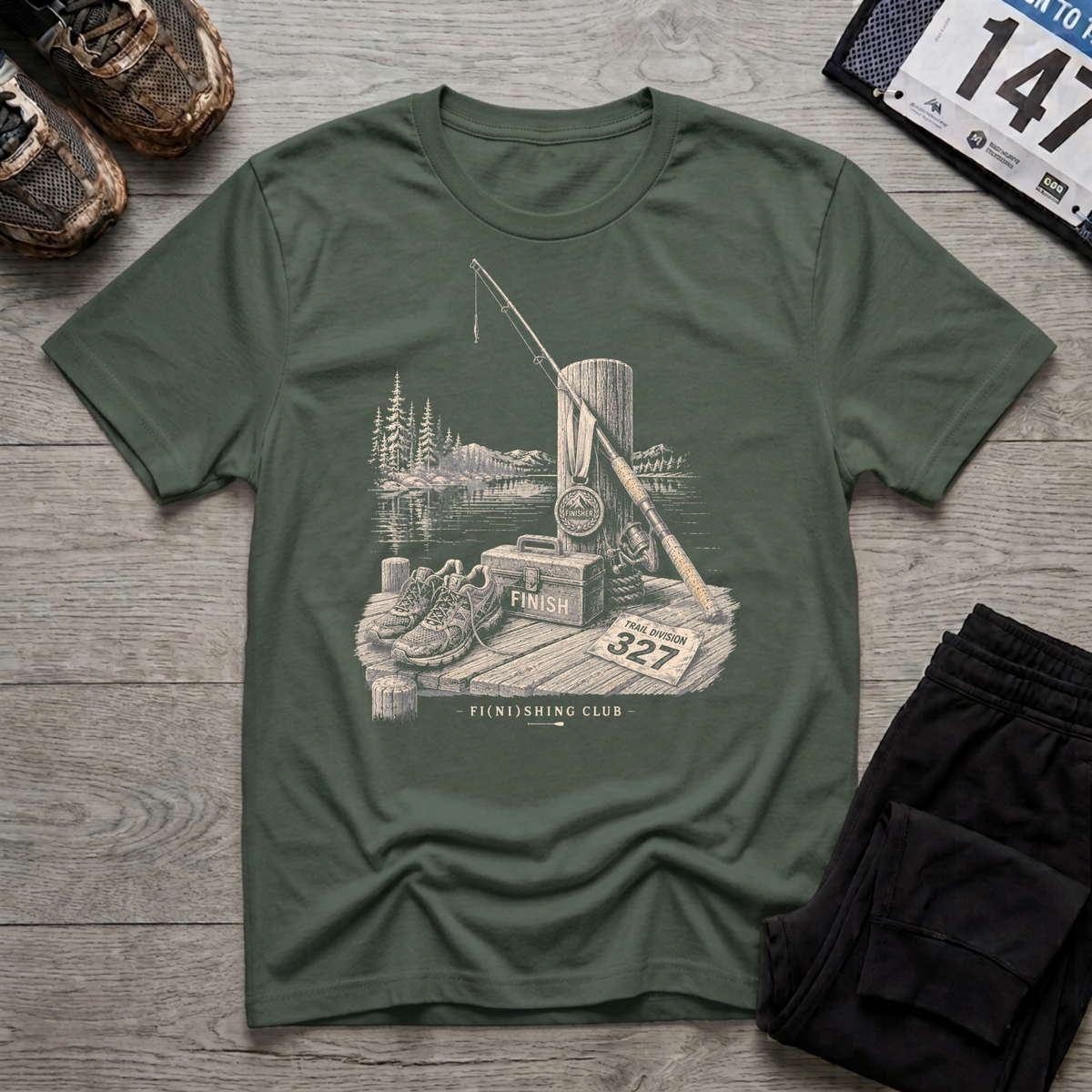 Fi(ni)shing Society Dock T-Shirt