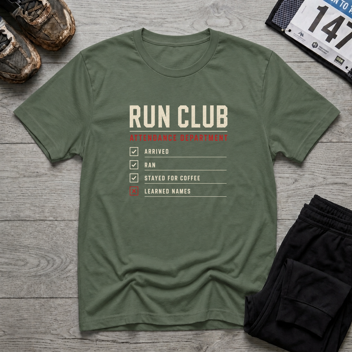 Run Club Attendance T-Shirt