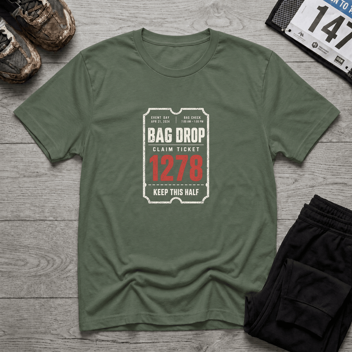 Bag Drop Claim Ticket T-Shirt