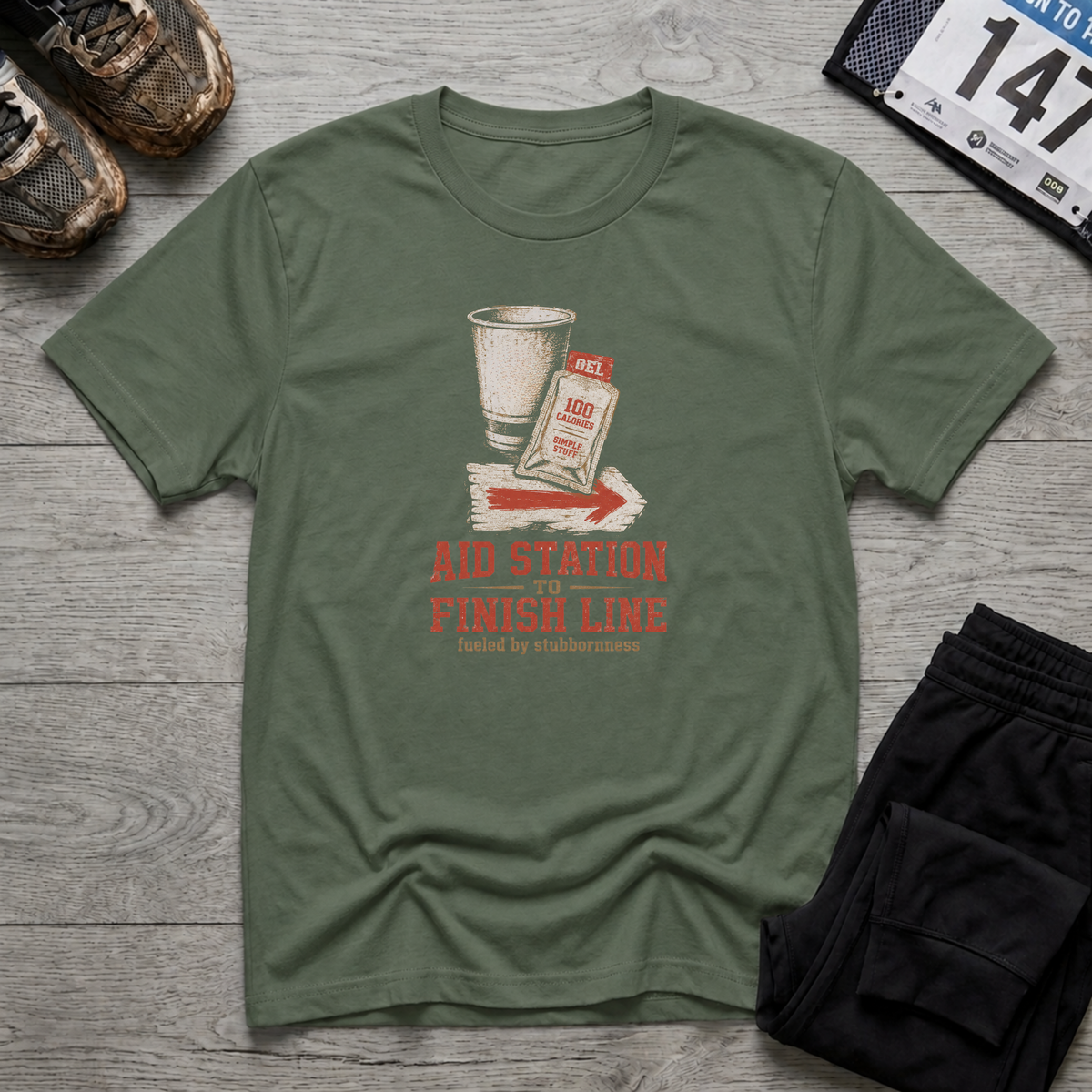 Aid Station to Finish Line T-Shirt