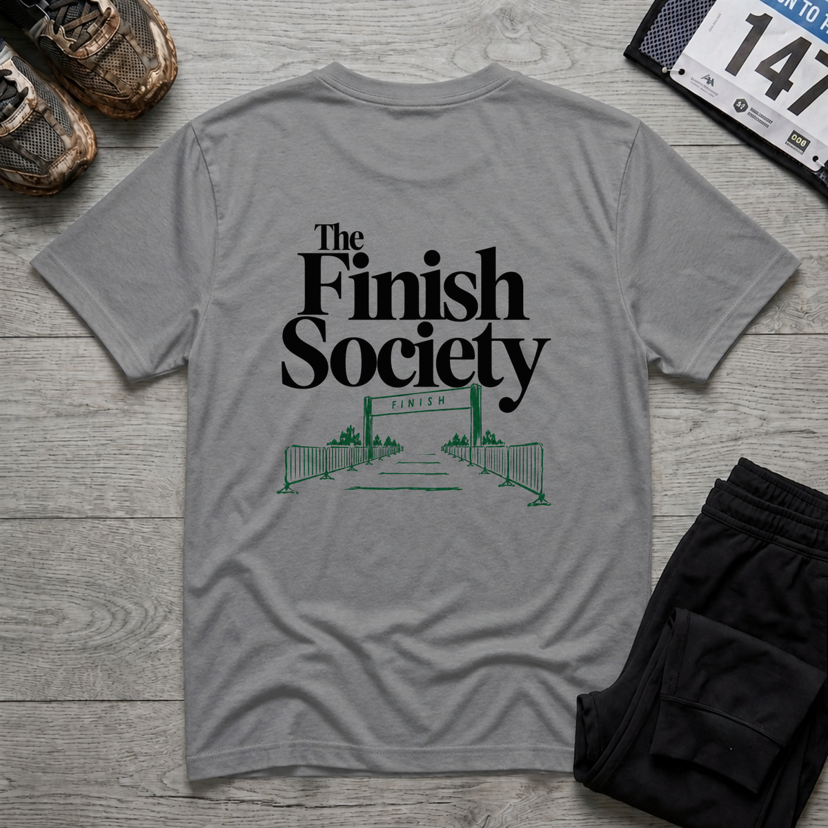 TFS mockup | Finish Society - Finish Chute T-Shirt | Sport Grey | 505a4b18455634a0