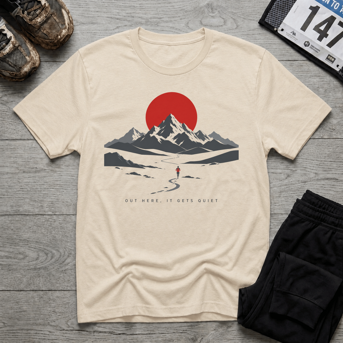TFS mockup | Out Here It Gets Quiet T-Shirt | Natural | 7d86d33145042783