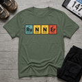 TFS mockup | Runner Periodic Table T-Shirt | Military Green | c4cc5b829d6440df