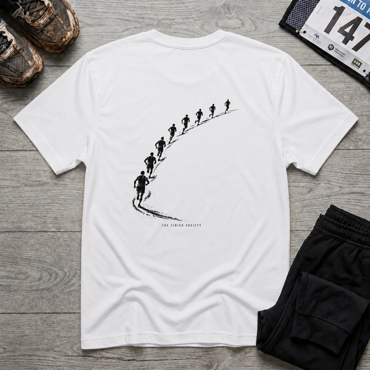 TFS mockup | Running Curve T-Shirt | White | 96726cc29cdbebb4