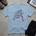 TFS mockup | Miles in Motion T-Shirt | Light Blue | b21120cdc7da466f