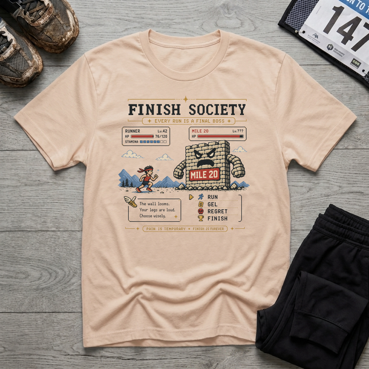 Mile 20 Final Boss T-Shirt