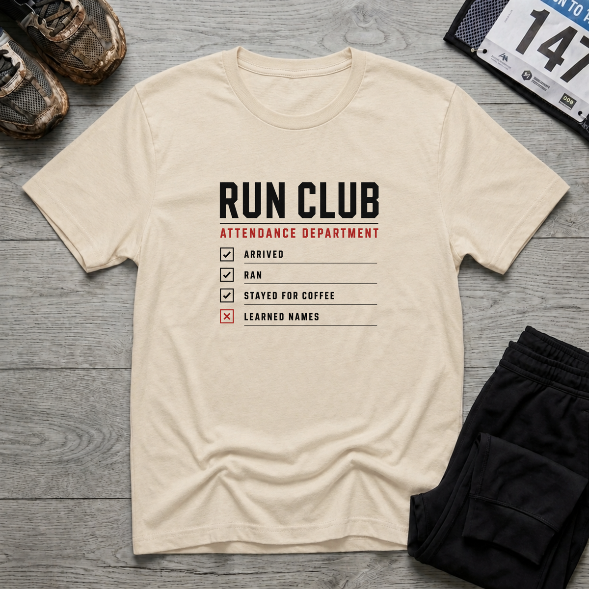 Run Club Attendance T-Shirt