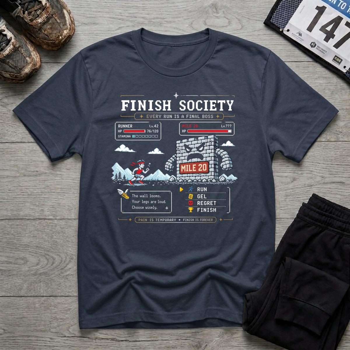 Mile 20 Final Boss T-Shirt
