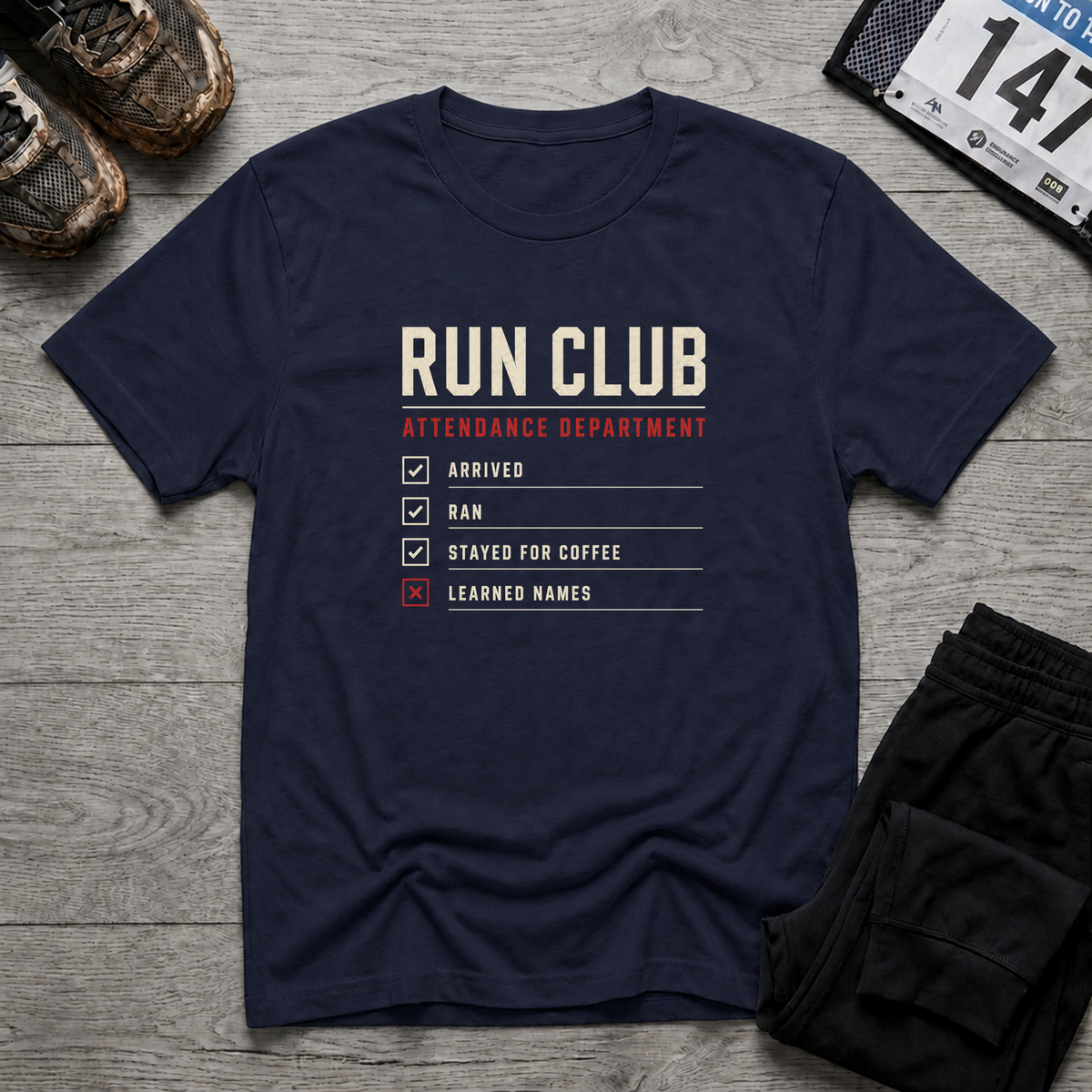 Run Club Attendance T-Shirt