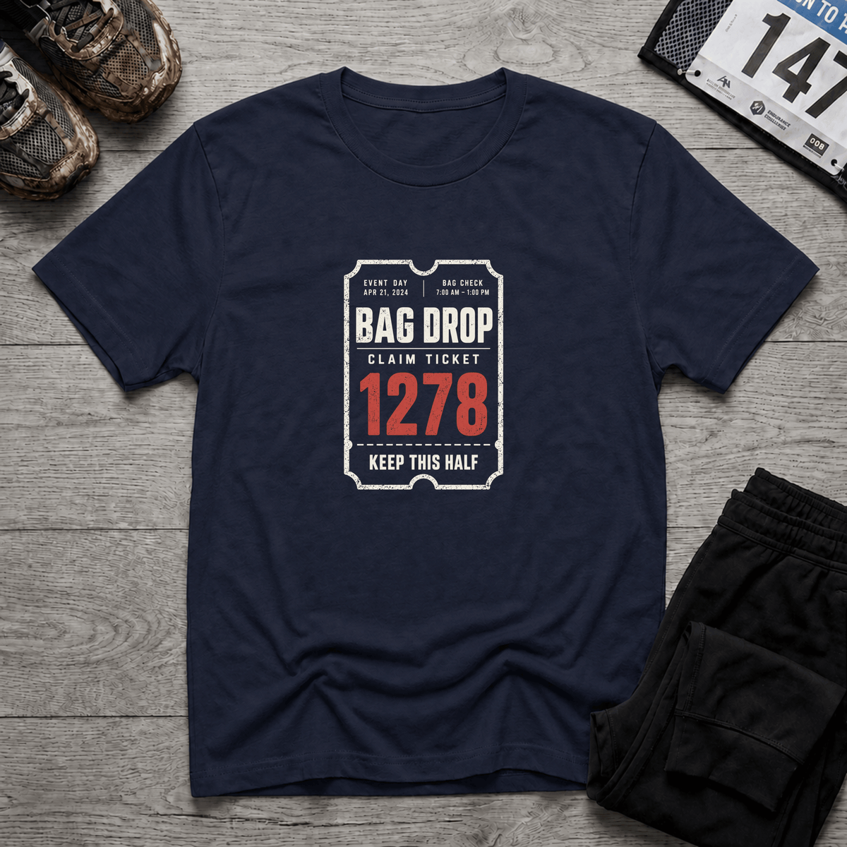 Bag Drop Claim Ticket T-Shirt