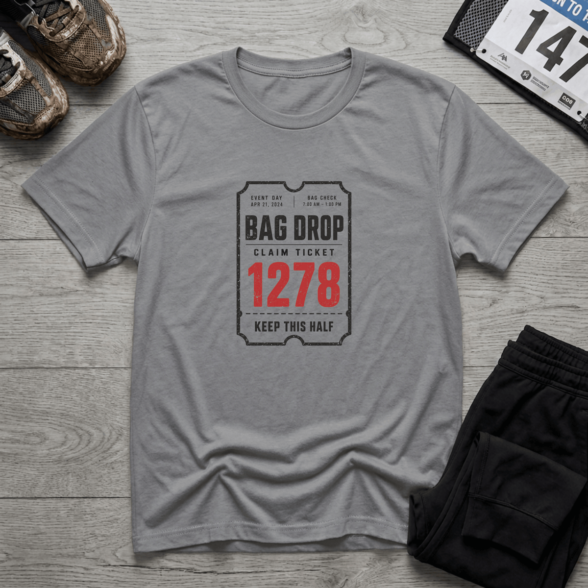 Bag Drop Claim Ticket T-Shirt
