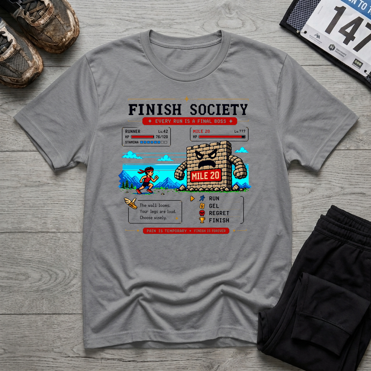 Mile 20 Final Boss T-Shirt