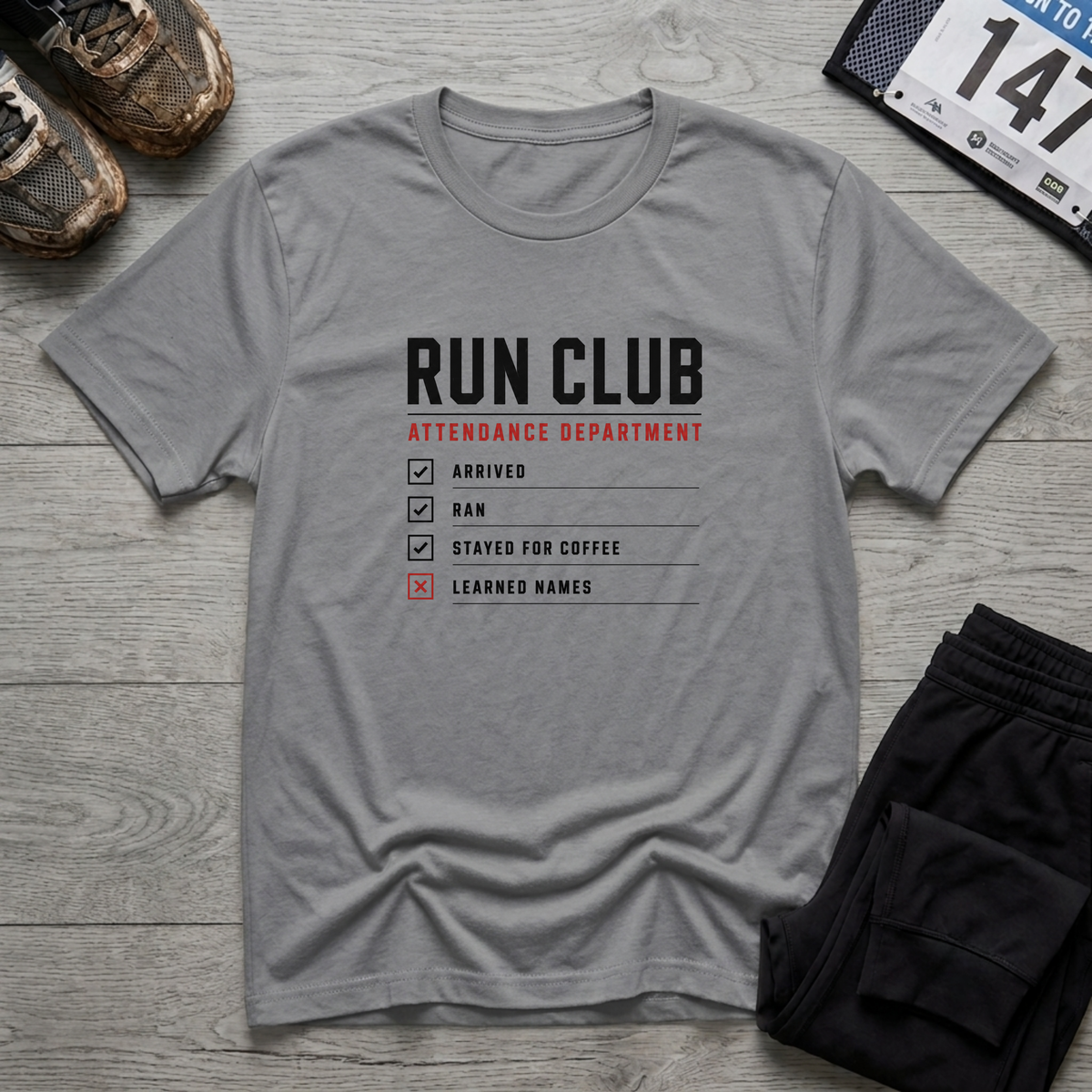 Run Club Attendance T-Shirt