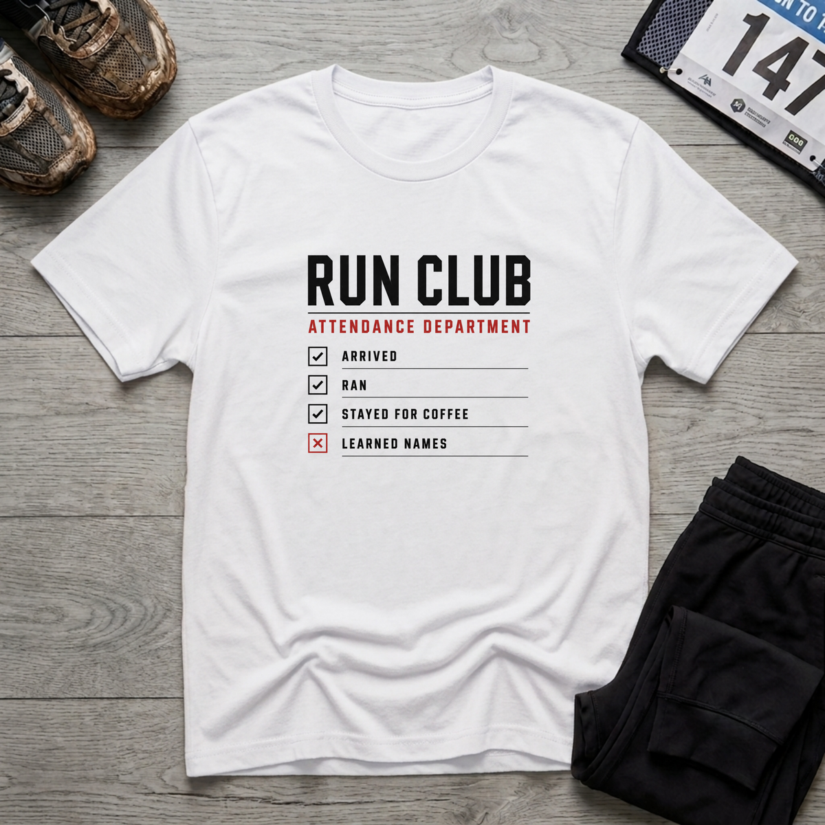 Run Club Attendance T-Shirt