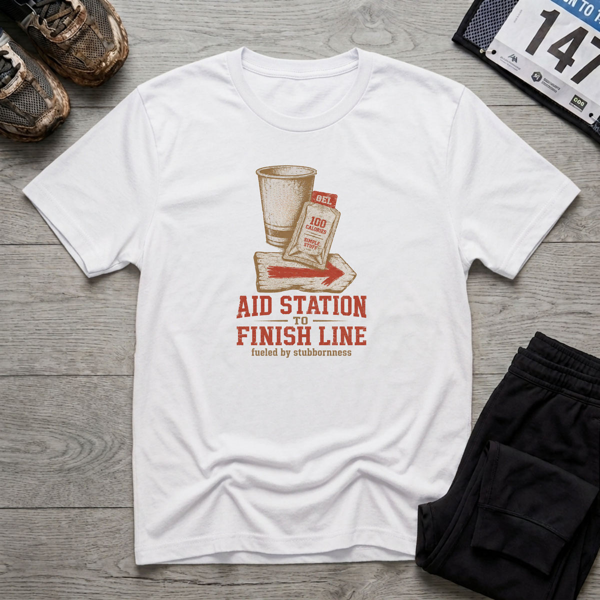 Aid Station to Finish Line T-Shirt