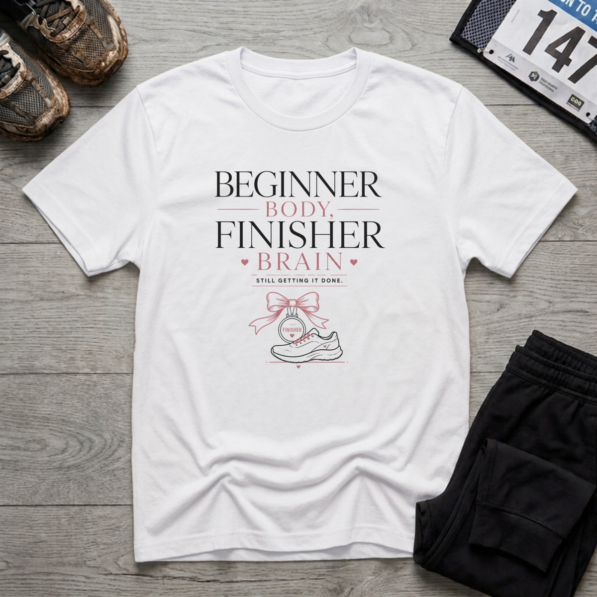 Beginner Body Finisher Brain T-Shirt - White