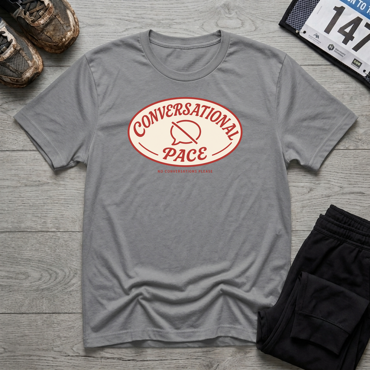 Conversational Pace T-Shirt - Sport Grey