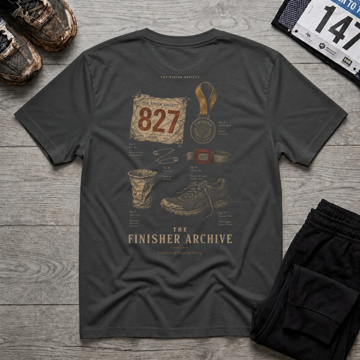 Finisher Archive T-Shirt - Black