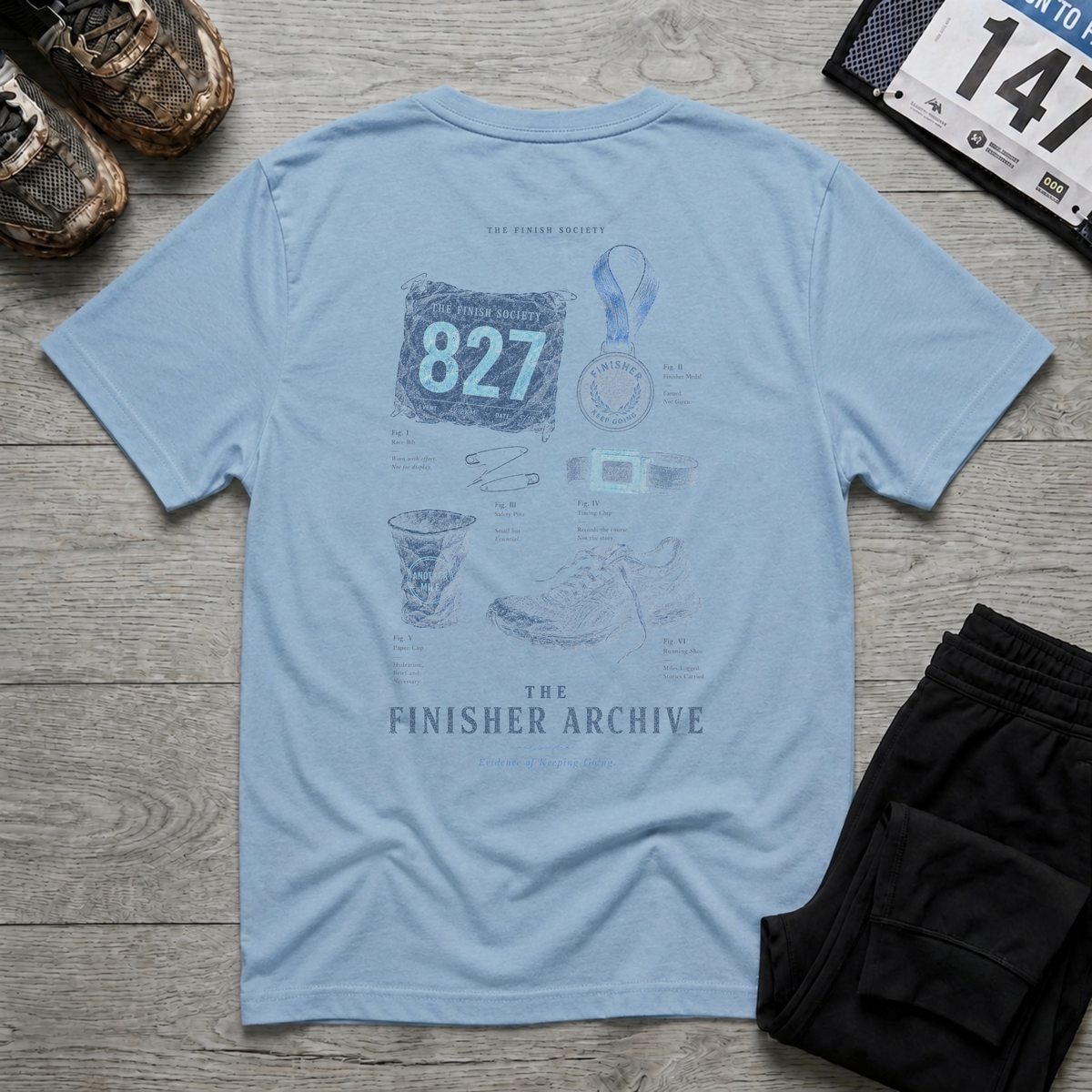 Finisher Archive T-Shirt - Light Blue