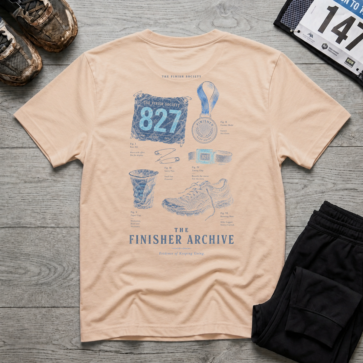 Finisher Archive T-Shirt - Natural
