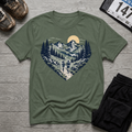 TFS mockup | Heart Trail Runners T-Shirt | Military Green | 8042d648d2361771