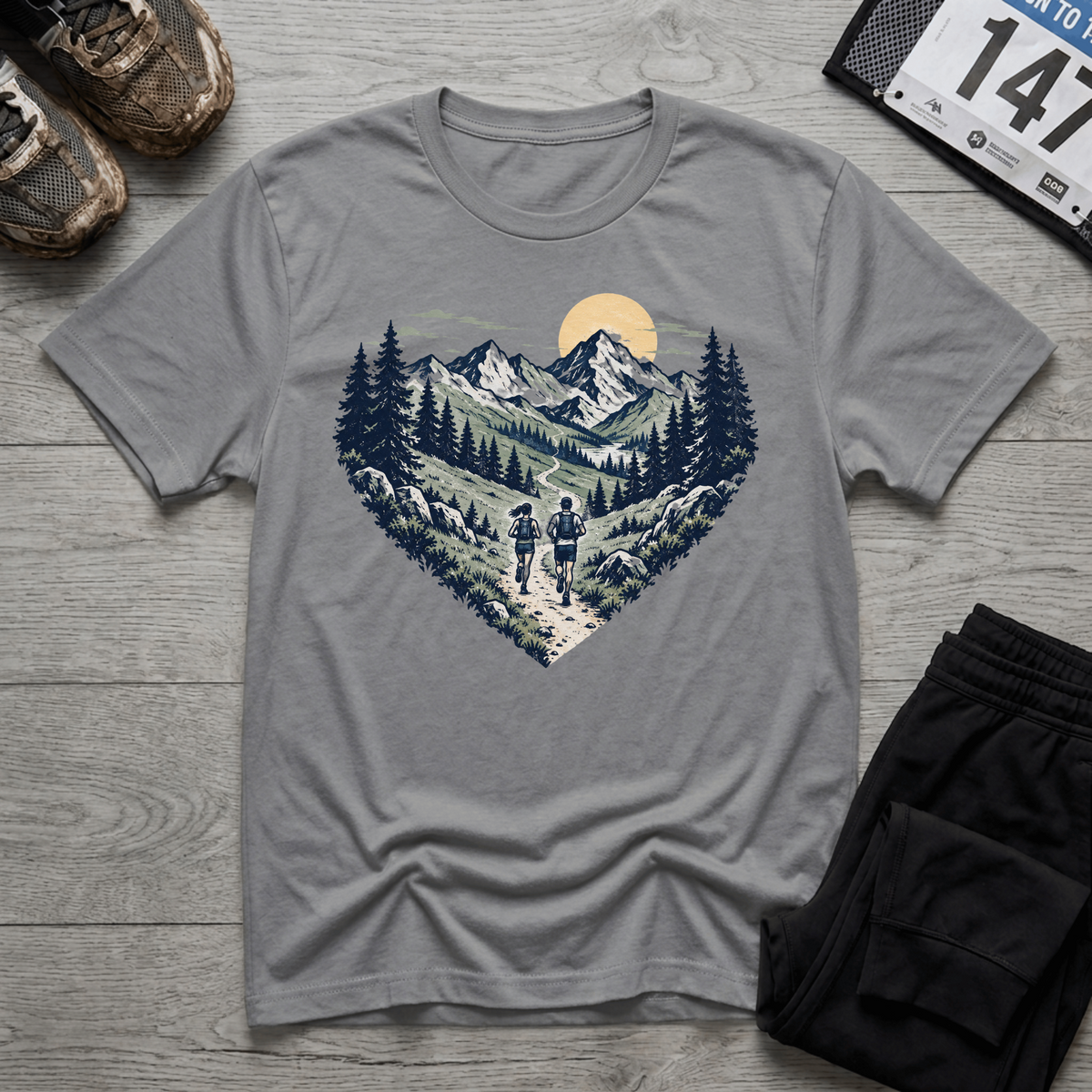 TFS mockup | Heart Trail Runners T-Shirt | Sport Grey | 9fa733f83ffcb0bd