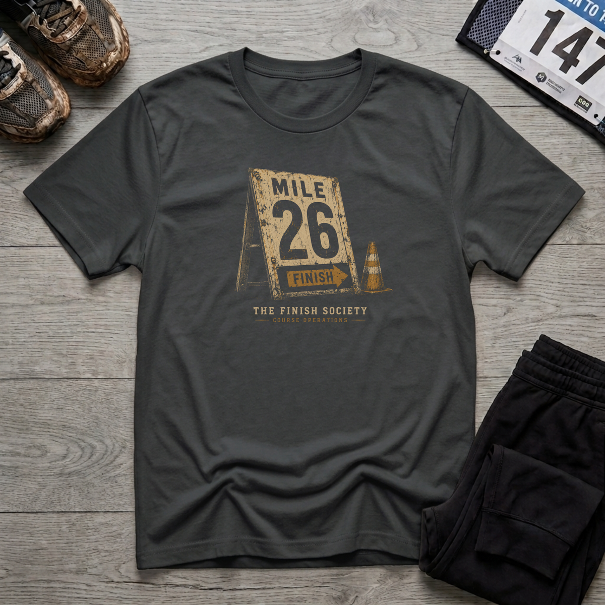 Mile 26 T-Shirt - Black