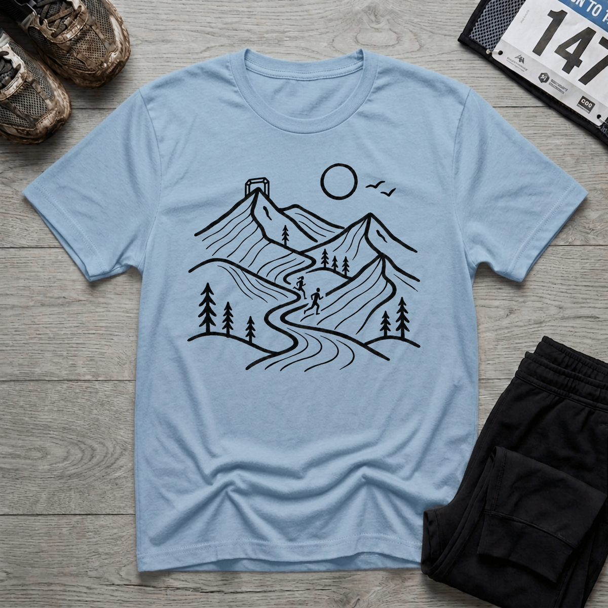 TFS mockup | Mountain Trail Race T-Shirt | Light Blue | c4f08cc8b254cb9f