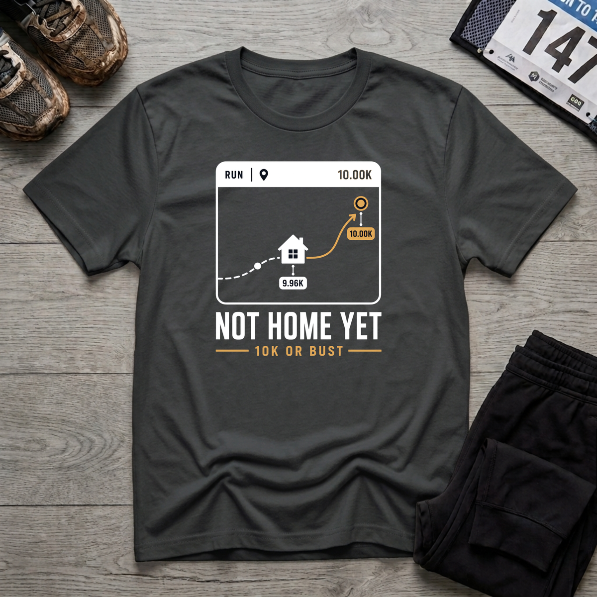 Not Home Yet T-Shirt - Black