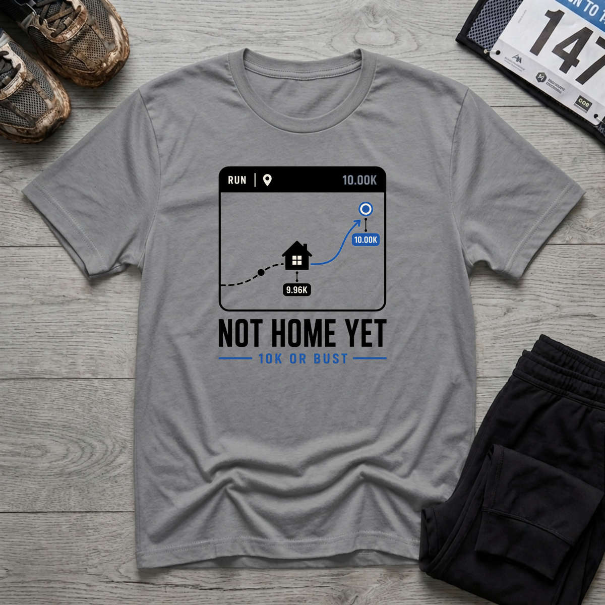 Not Home Yet T-Shirt - Sport Grey