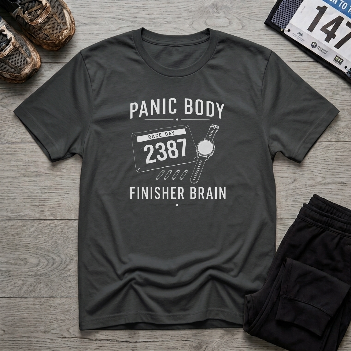 Panic Body Finisher Brain T-Shirt - Black