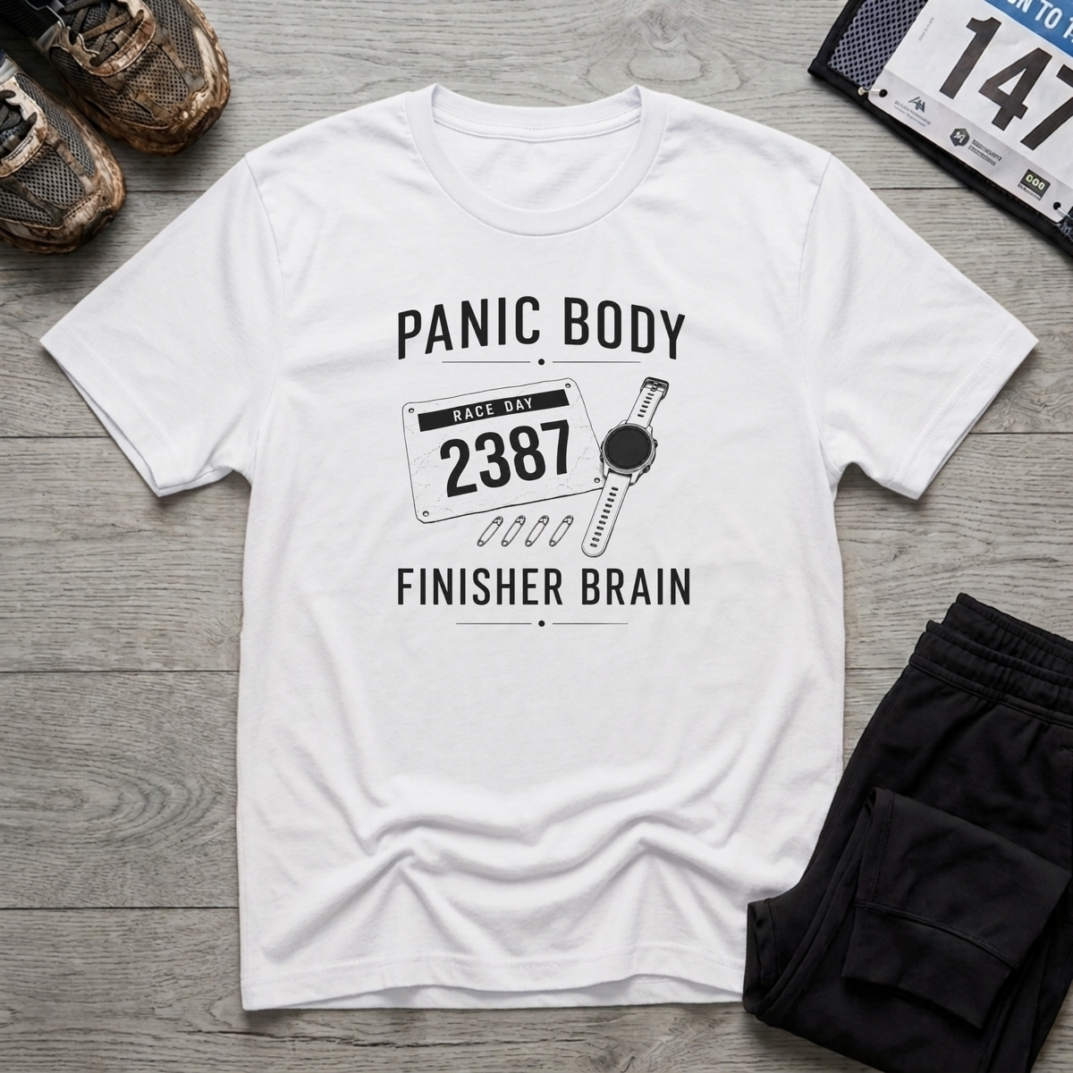 Panic Body Finisher Brain T-Shirt - White