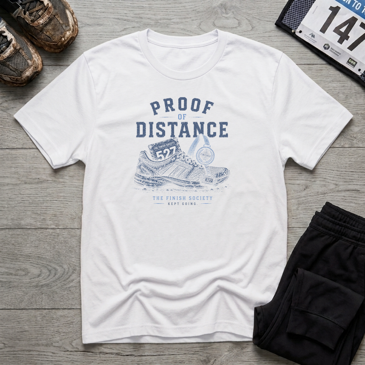 Proof of Distance T-Shirt - White