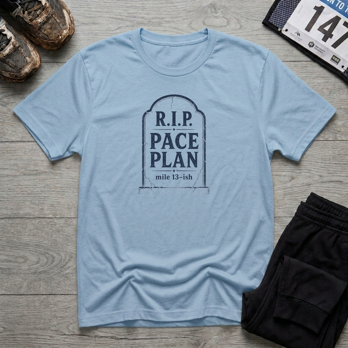 RIP Pace Plan T-Shirt - Light Blue
