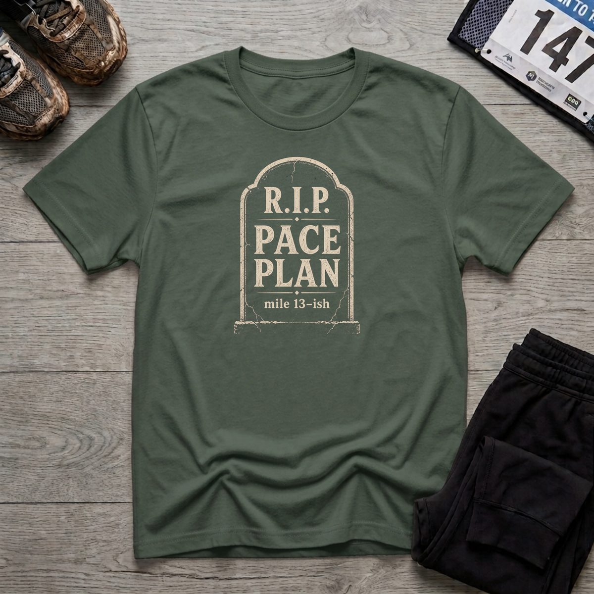 RIP Pace Plan T-Shirt - Military Green