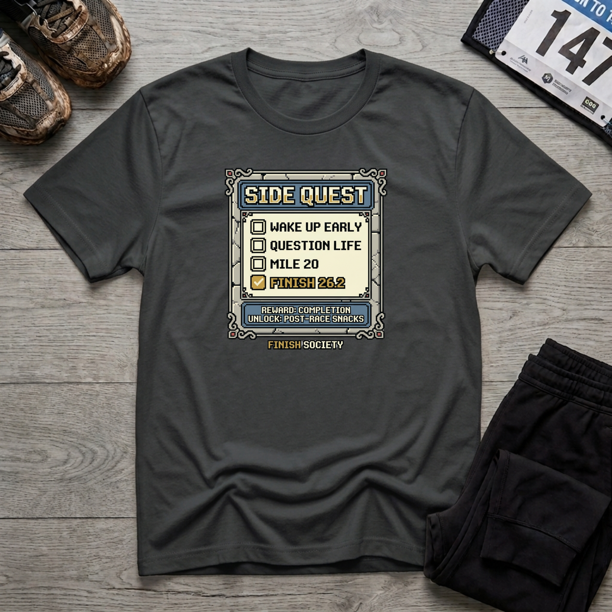 Side Quest T-Shirt - Black