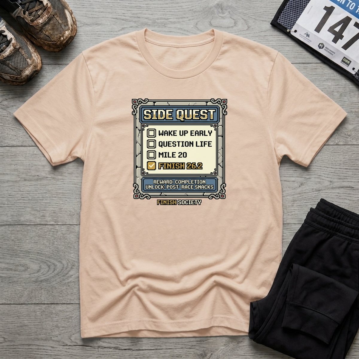 Side Quest T-Shirt - Natural