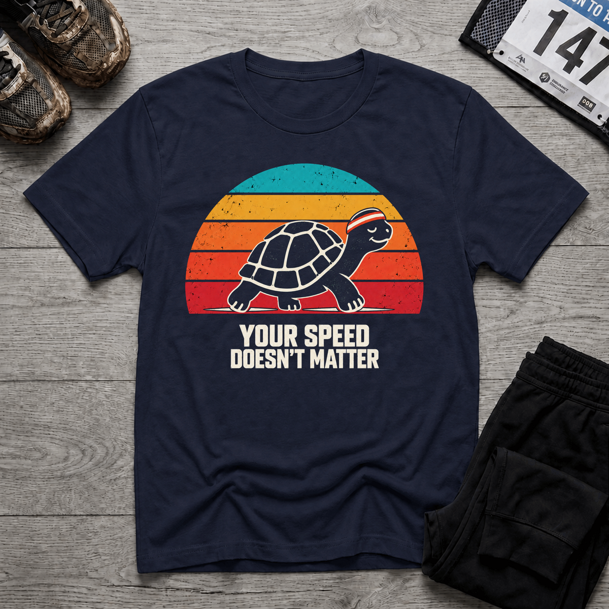 TFS mockup | Speed Doesn't Matter T-Shirt | Navy | fd1d2ee8c9b4b253