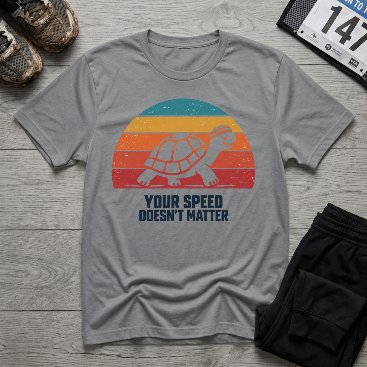 TFS mockup | Speed Doesn't Matter T-Shirt | Sport Grey | d60897b80b405ac4