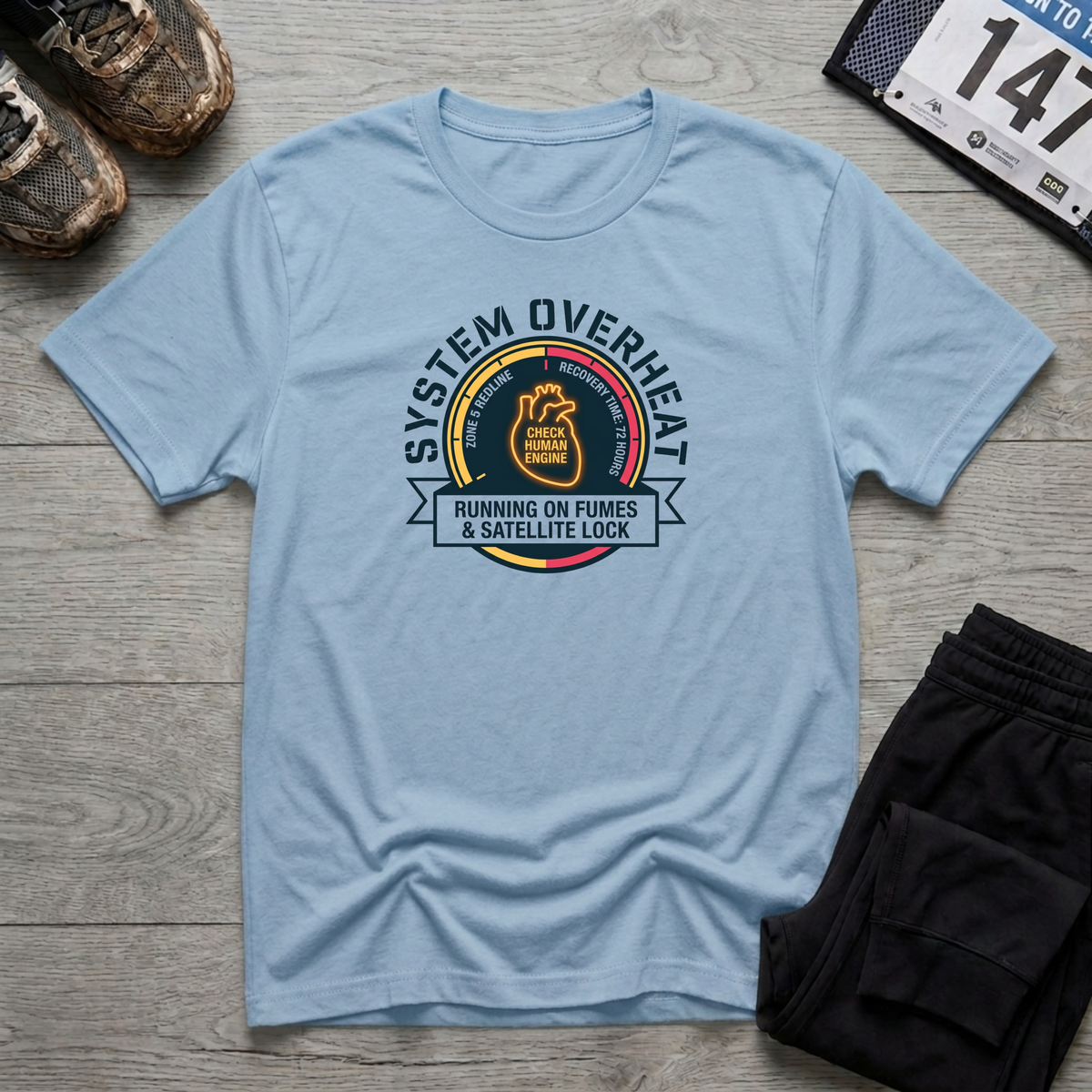 System Overheat T-Shirt - Light Blue