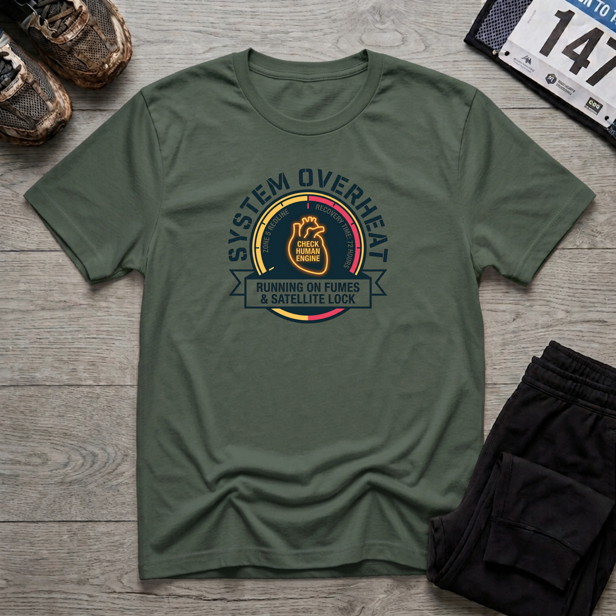 System Overheat T-Shirt - Military Green