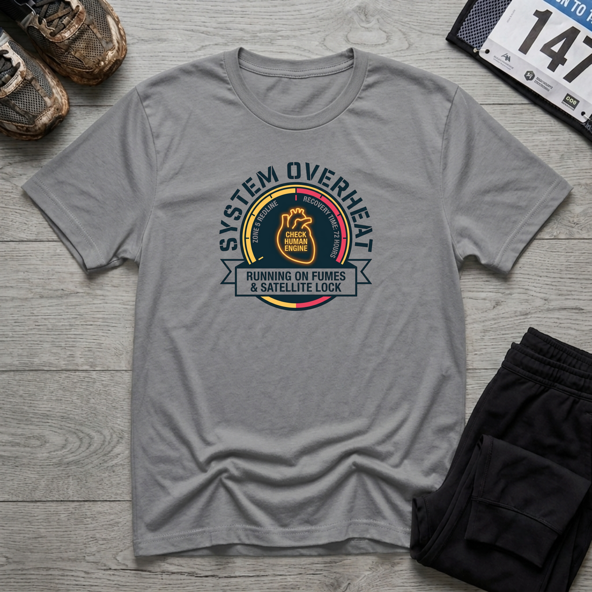 System Overheat T-Shirt - Sport Grey