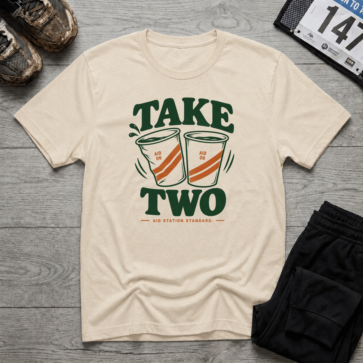 TFS mockup | Take Two T-Shirt | Natural | 622158a918c2b1e0
