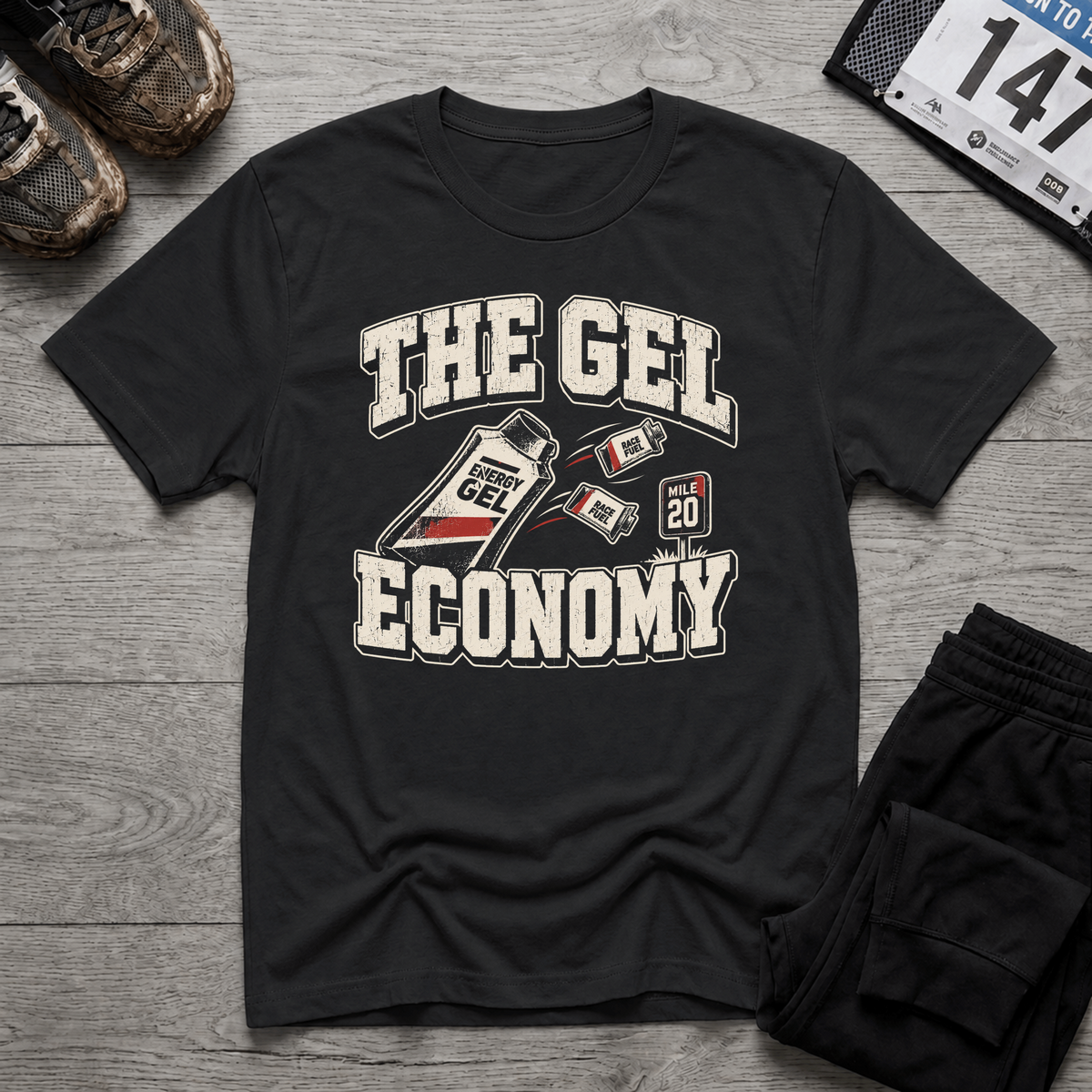 TFS mockup | The Gel Economy T-Shirt | Black | 9487bccd9bd88b4c